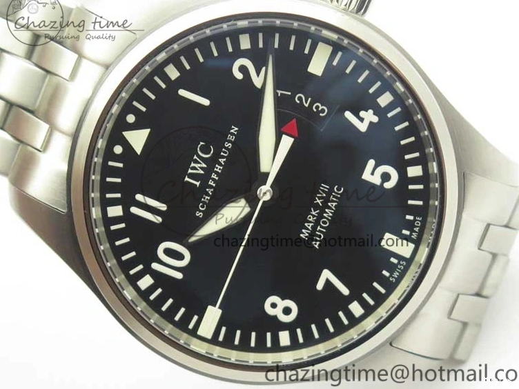 MIROTIME 0107 Mark XVII IW326504 MKS 1:1 Best Edition Black Dial On SS Bracelet MIYOTA 9015 V Durable 7210